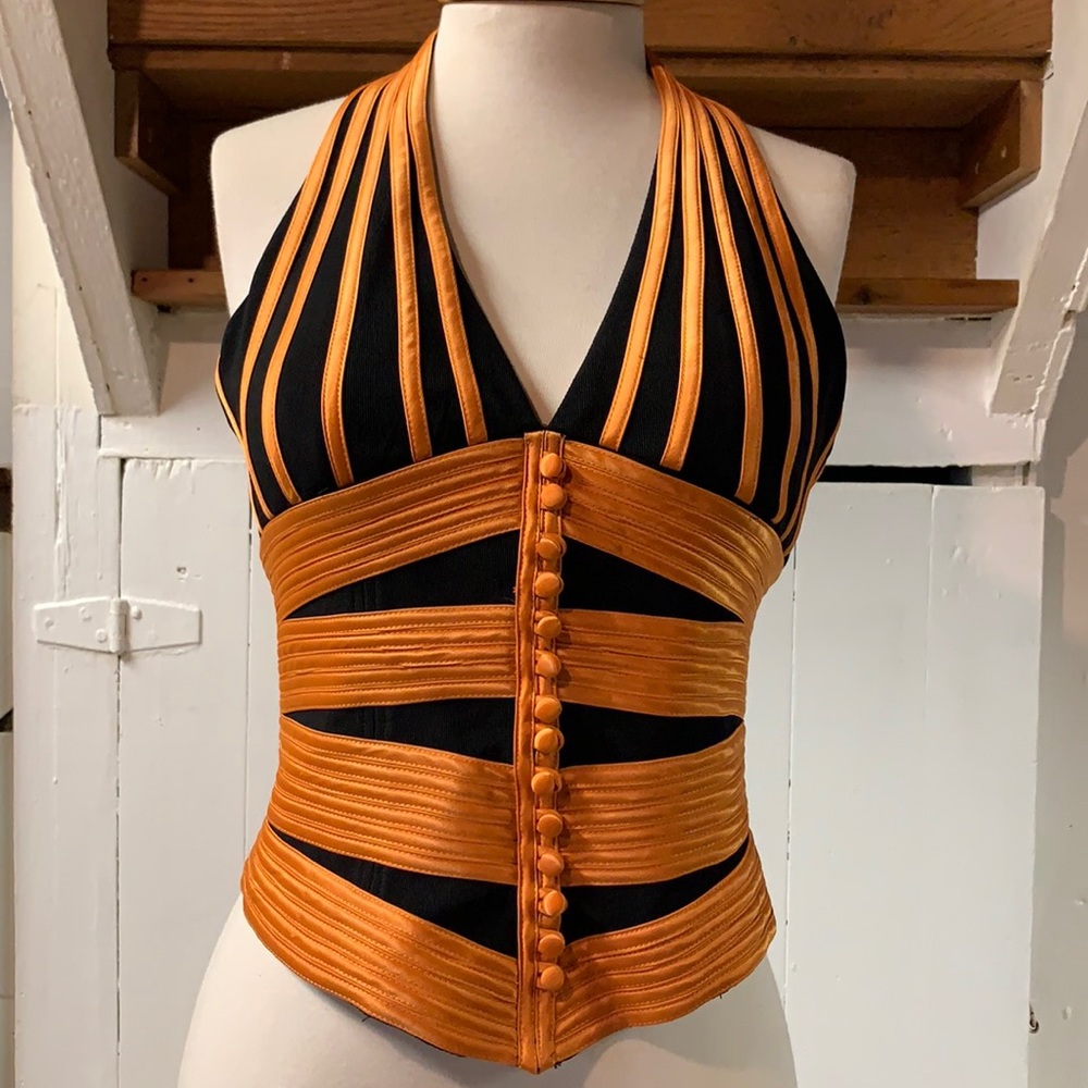 Open back shirt